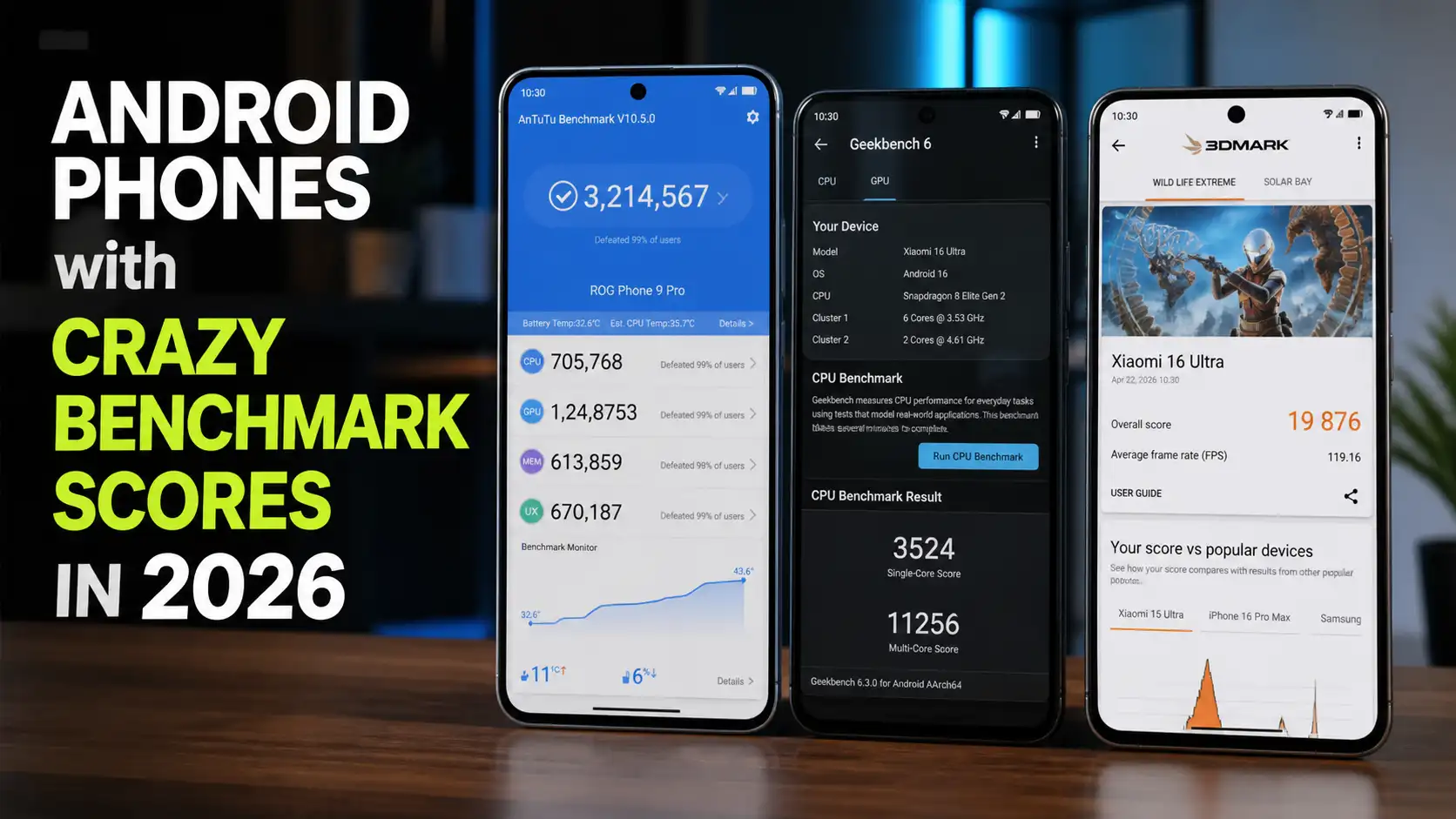 10 Android Phones with Crazy Benchmark Scores in 2026