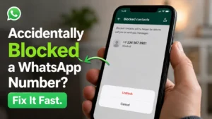 Accidentally Blocked a WhatsApp Number? Fix It Fast