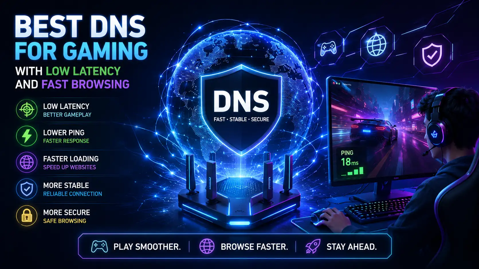 Best DNS for Gaming with Low Latency and Fast Browsing