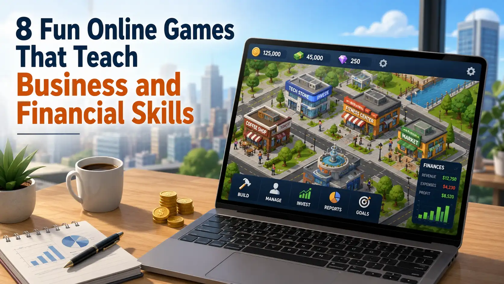 8 Fun Online Games That Teach Business and Financial Skills