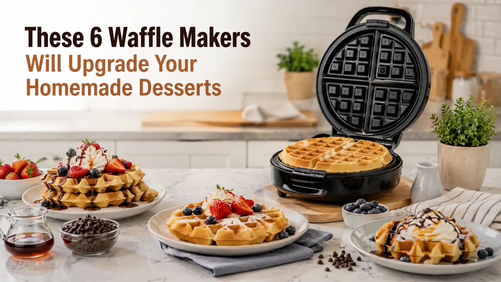 These 6 Waffle Makers Will Upgrade Your Homemade Desserts