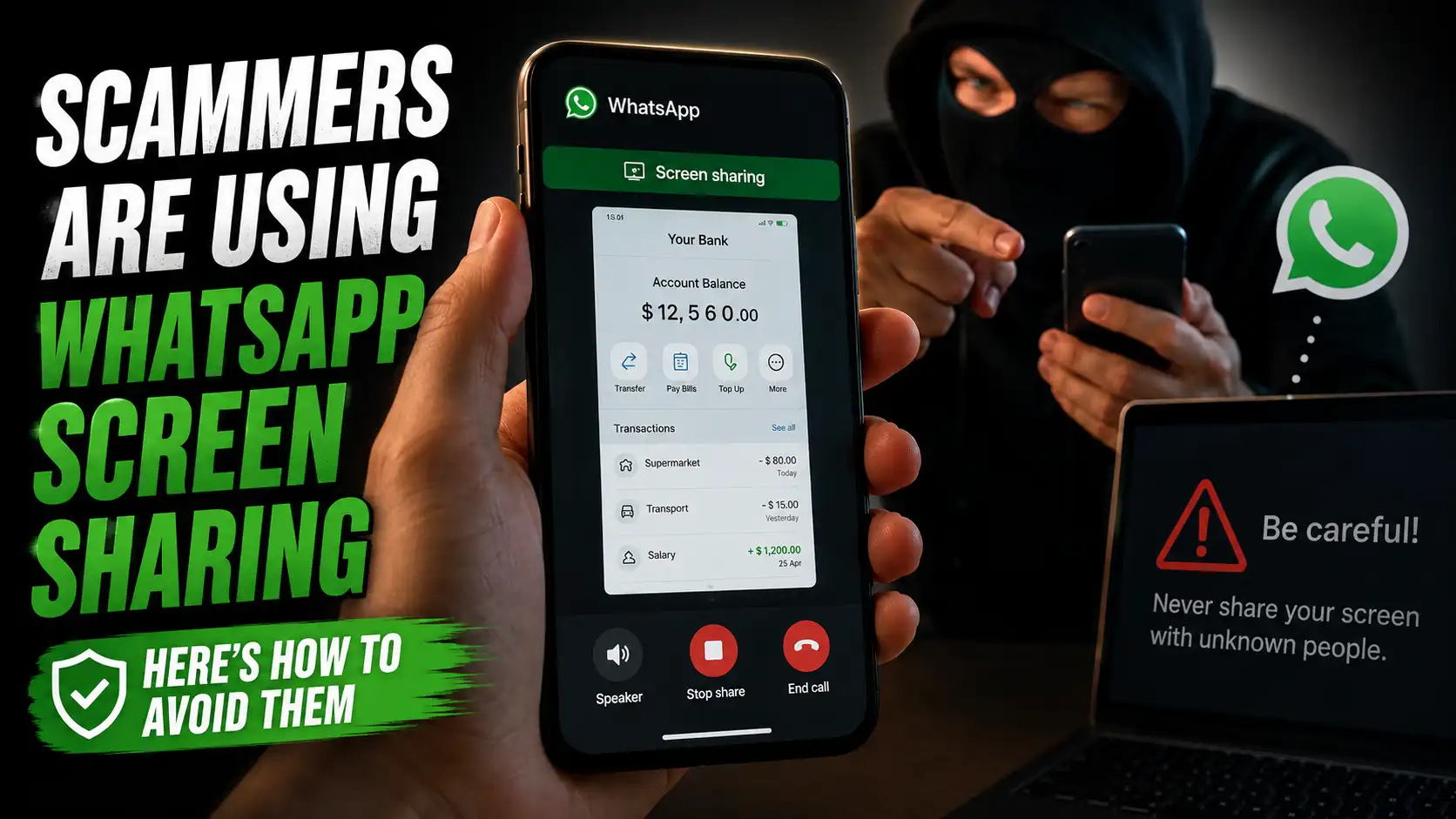 Scammers Are Using WhatsApp Screen Sharing—Here's How to Avoid Them